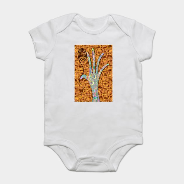 Finger Painting Baby Bodysuit by becky-titus